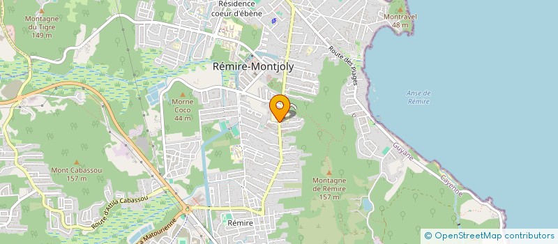 localisation de l'entreprise GUYANE PUISSANCE COURS  REMIRE-MONTJOLY
