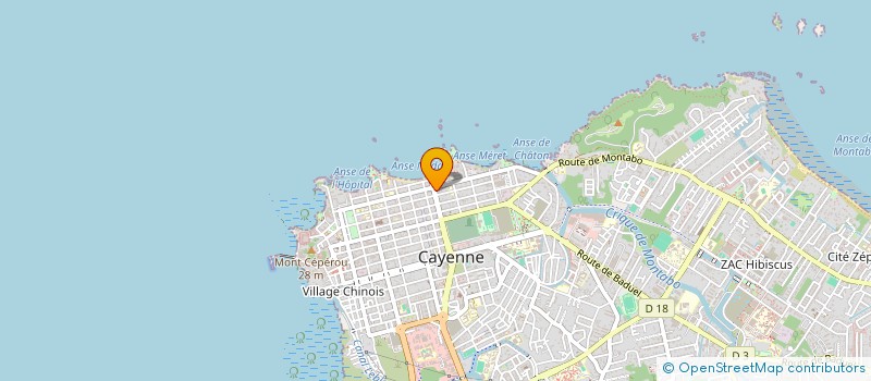 localisation de l'entreprise GUYANE RASSEMBLEMENT à CAYENNE