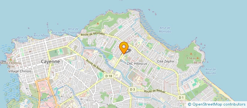 localisation de l'entreprise GUYANE SAVEURS à CAYENNE