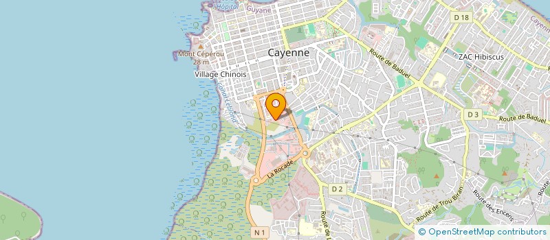 localisation de l'entreprise GUYANE SURETE à CAYENNE