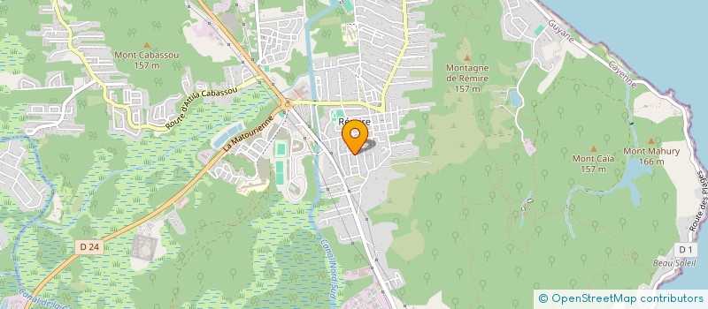 localisation de l'entreprise GUYANE TEL  REMIRE-MONTJOLY