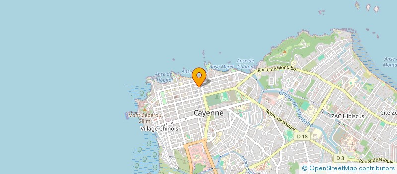 localisation de l'entreprise GUYANE VOYAGES DEVELOPPEMENT à CAYENNE