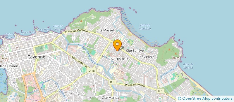 localisation de l'entreprise GUYANEAVENIR  CAYENNE