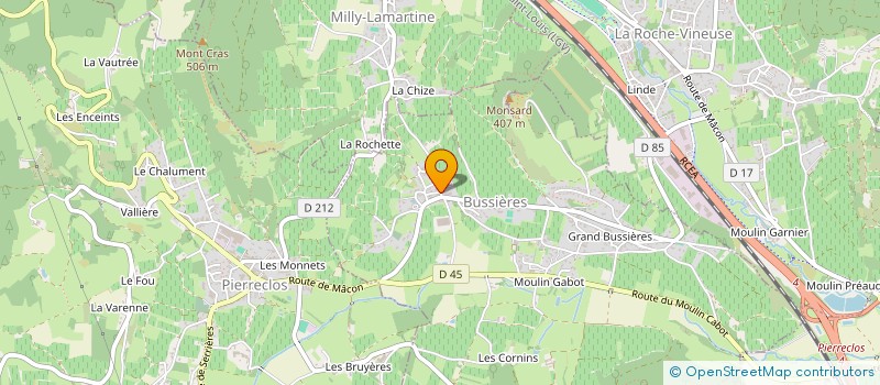 localisation de l'entreprise GUYARD DOMINIQUE ET MICHEL  BUSSIERES