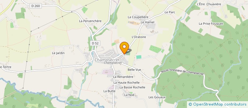 localisation de l'entreprise GUYARD SIMON ELECTRICITE à CHAMPSECRET