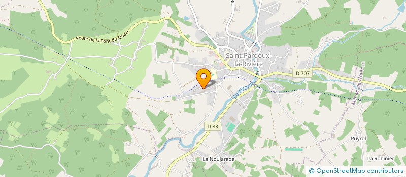 localisation de l'entreprise GUYAU ARNAUD  SAINT-PARDOUX-LA-RIVIERE