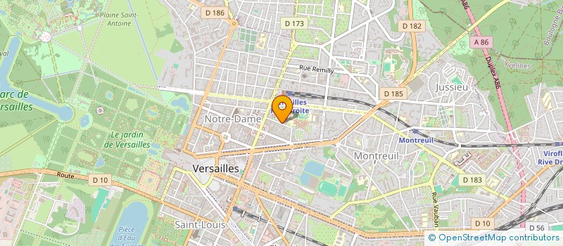localisation de l'entreprise GUYAZEL CONSEIL à VERSAILLES