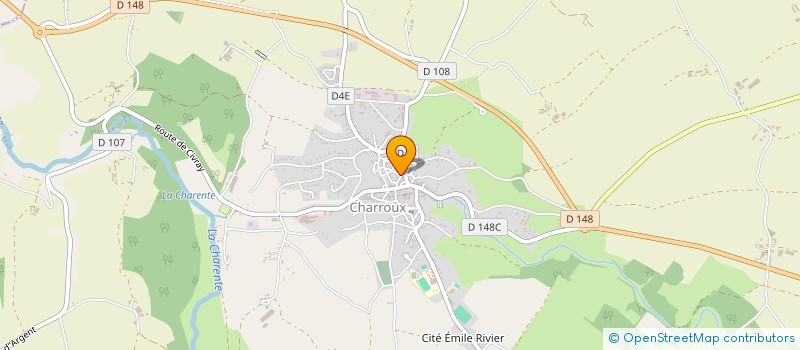 localisation de l'entreprise GUYDORAY  CHARROUX