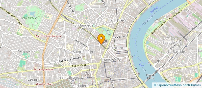 localisation de l'entreprise GUYENNE ART GASCOGNE  BORDEAUX