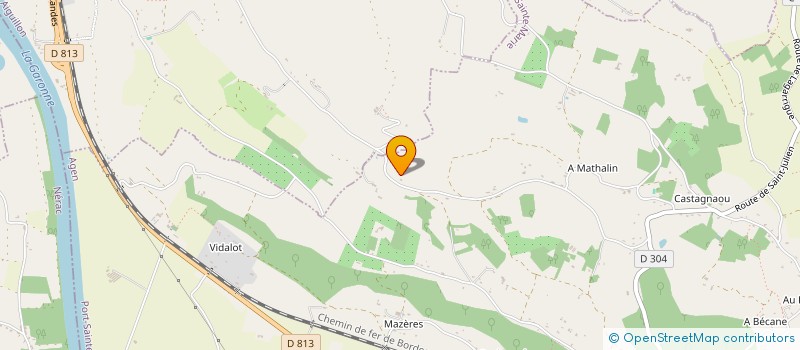 localisation de l'entreprise GUYENNE BATIMENT ASSAINIS TRAV PUBL  BRUCH