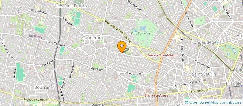 localisation de l'entreprise GUYENNET  BORDEAUX