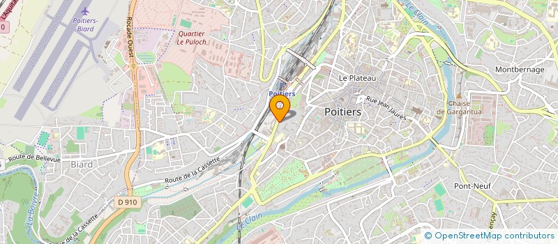 localisation de l'entreprise GUYET  POITIERS