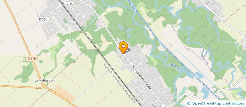 localisation de l'entreprise GUYEVE  SAINT-LYE