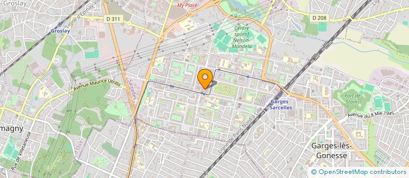 localisation de l'entreprise GUYGEL 95 à SARCELLES