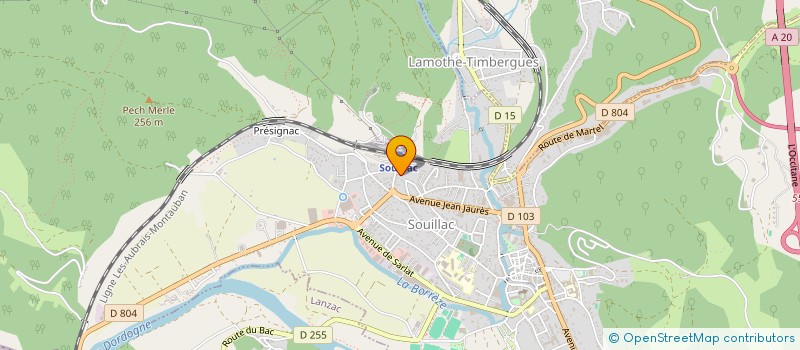 localisation de l'entreprise GUYLIANE  SOUILLAC