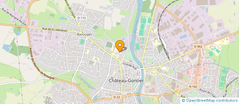 localisation de l'entreprise GUYMA  CHATEAU-GONTIER-SUR-MAYENNE