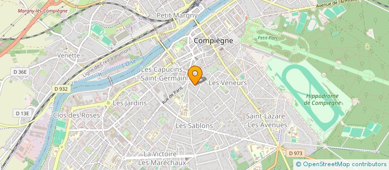 localisation de l'entreprise GUYNEMER  COMPIEGNE