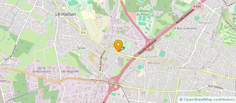 localisation de l'entreprise GUYNEMER DG  EYSINES