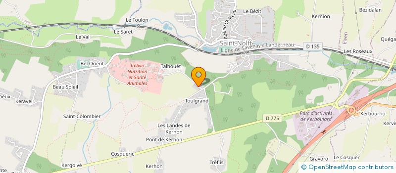 localisation de l'entreprise GUYOMARC'H NORMANDIE à SAINT-NOLFF