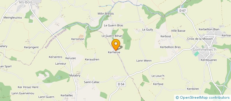 localisation de l'entreprise GUYOMARD A ET LE PAGE VICTOR  POMMERIT-LE-VICOMTE