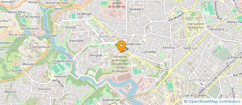 localisation de l'entreprise GUYOMARD - LOCQUEN à BREST