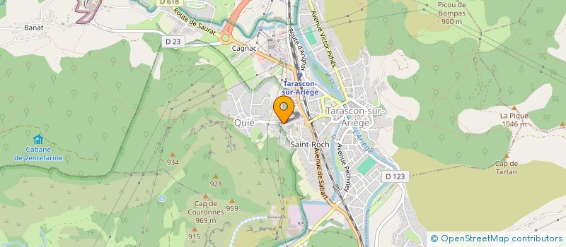 localisation de l'entreprise GUYON AUDITION TARASCON à TARASCON-SUR-ARIEGE