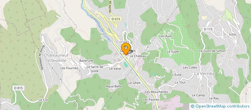 localisation de l'entreprise GUYON ET CECCALDI CABINET MEDI à CONTES