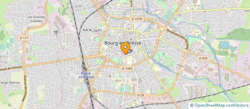 localisation de l'entreprise GUYON IMMO à BOURG-EN-BRESSE