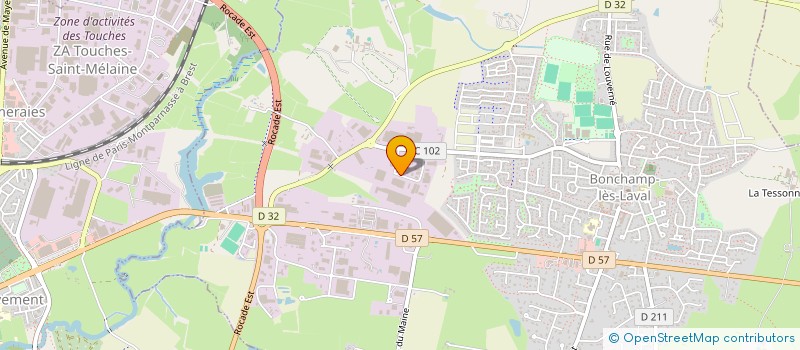 localisation de l'entreprise GUYON METAL à BONCHAMP-LES-LAVAL