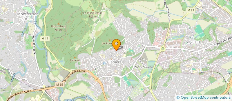 localisation de l'entreprise GUYONNEAU  CLAPIERS