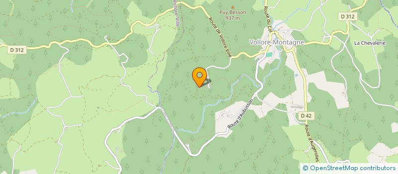 localisation de l'entreprise GUYONNET & TROCELLI  VOLLORE-MONTAGNE