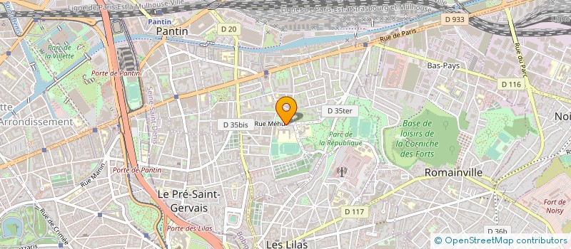 localisation de l'entreprise GUYOT à PANTIN