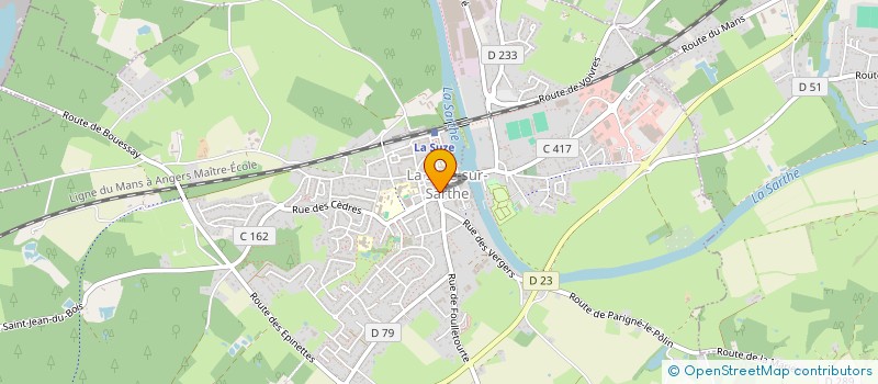 localisation de l'entreprise GUYOT  LA SUZE-SUR-SARTHE