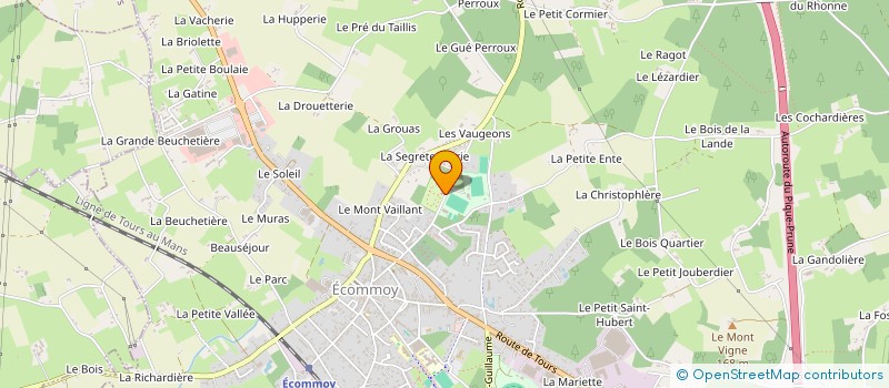 localisation de l'entreprise GUYOT  ECOMMOY