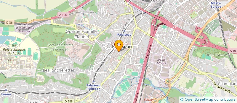 localisation de l'entreprise GUYOT ASSAINISSEMENT  PALAISEAU