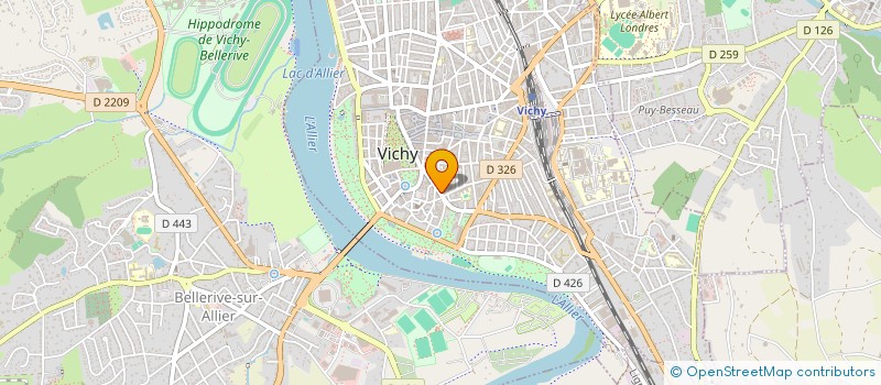 localisation de l'entreprise GUYOT DE SALINS VIGNAUD à VICHY