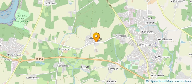 localisation de l'entreprise GUYOT ENVIRONNEMENT  KERVIGNAC