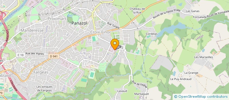 localisation de l'entreprise GUYOT ET ASSOCIES SAS à PANAZOL