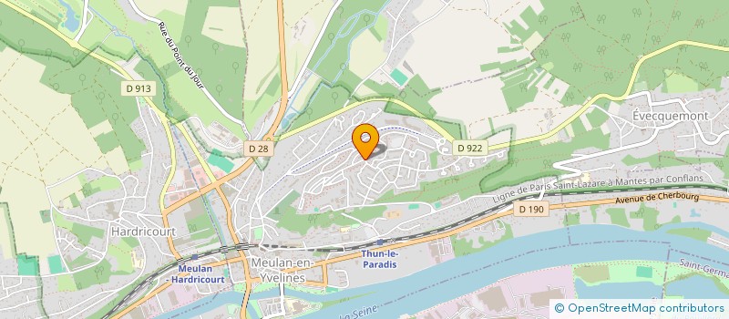 localisation de l'entreprise GUYOT JEAN MARIE ET FRENOY ISABELLE  MEULAN-EN-YVELINES