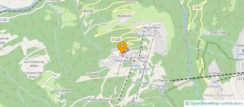 localisation de l'entreprise GUYOT-LANGIGNON  LA PLAGNE TARENTAISE