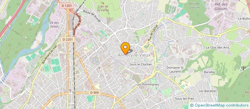 localisation de l'entreprise GUYOT LOCATION à ANNECY