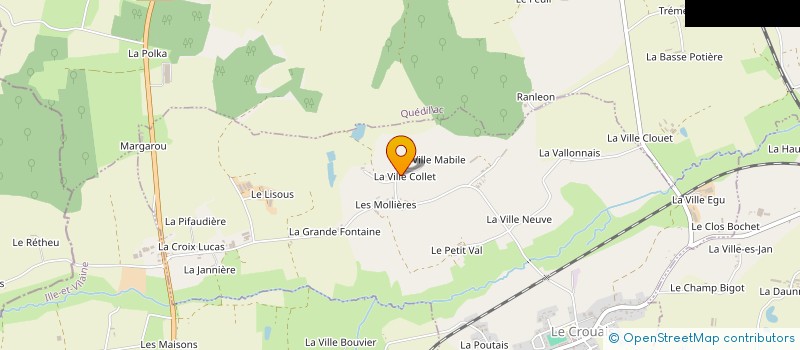 localisation de l'entreprise GUYOT PINAULT MATERIEL AGRICOLE à SAINT-ONEN-LA-CHAPELLE