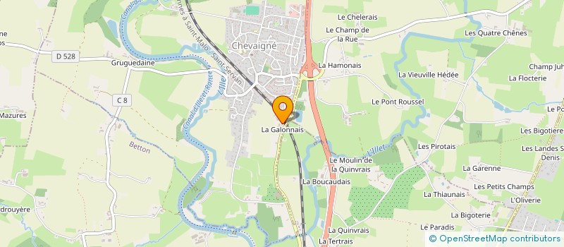localisation de l'entreprise GUYOT-POIDRAS  CHEVAIGNE