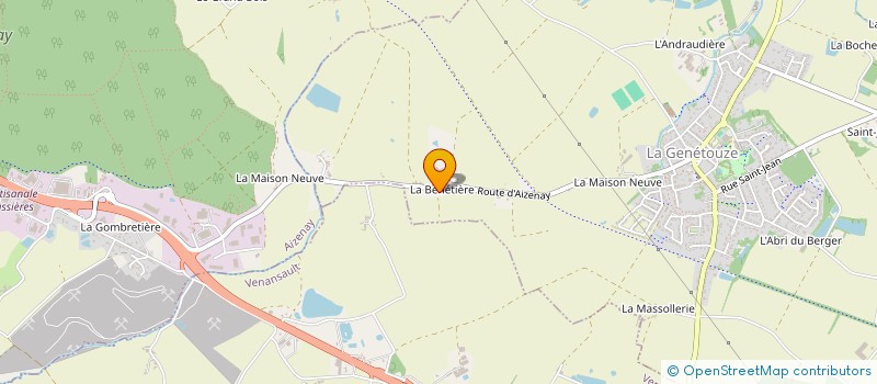 localisation de l'entreprise GUYOT THIERRY  LA GENETOUZE