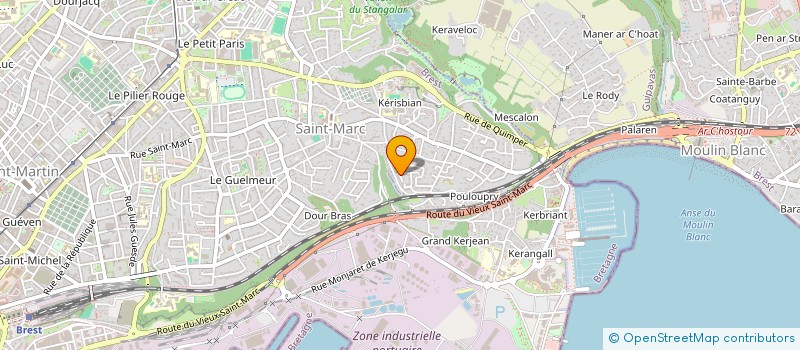 localisation de l'entreprise GUYOT TRAVAUX à BREST