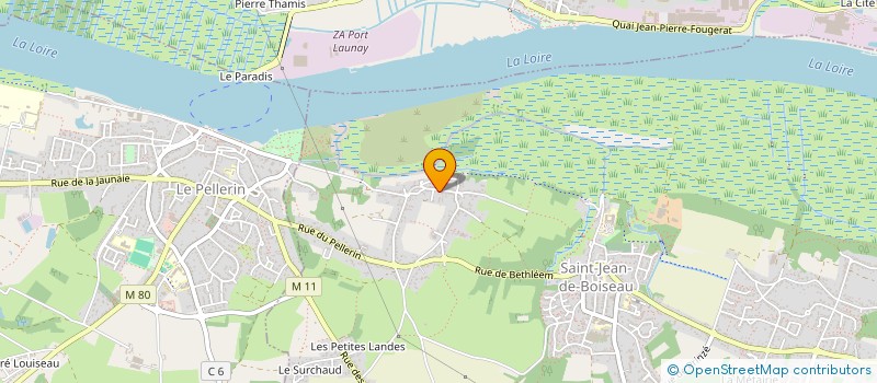 localisation de l'entreprise GUYOT TRAVAUX  PELLERIN (LE)