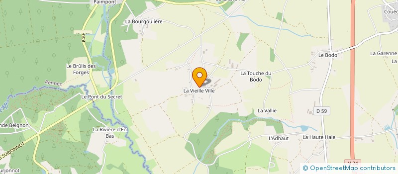 localisation de l'entreprise GUYOT XAVIER  PLELAN-LE-GRAND