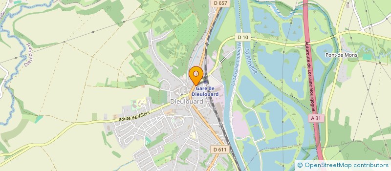 localisation de l'entreprise GUZEL à DIEULOUARD