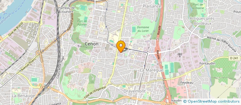 localisation de l'entreprise GUZEL SARL à CENON