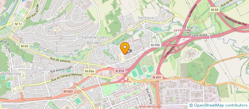 localisation de l'entreprise GUZESSIA  METZ